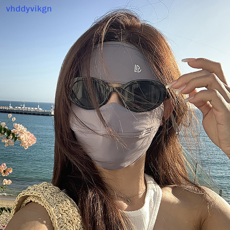 Mặt nạ VHDD Mùa hè Phần mỏng Mặt nạ chống nắng toàn mặt Uv Thời trang ngoài trời Mặt nạ lụa băng thoáng khí Mặt nạ Kini VN