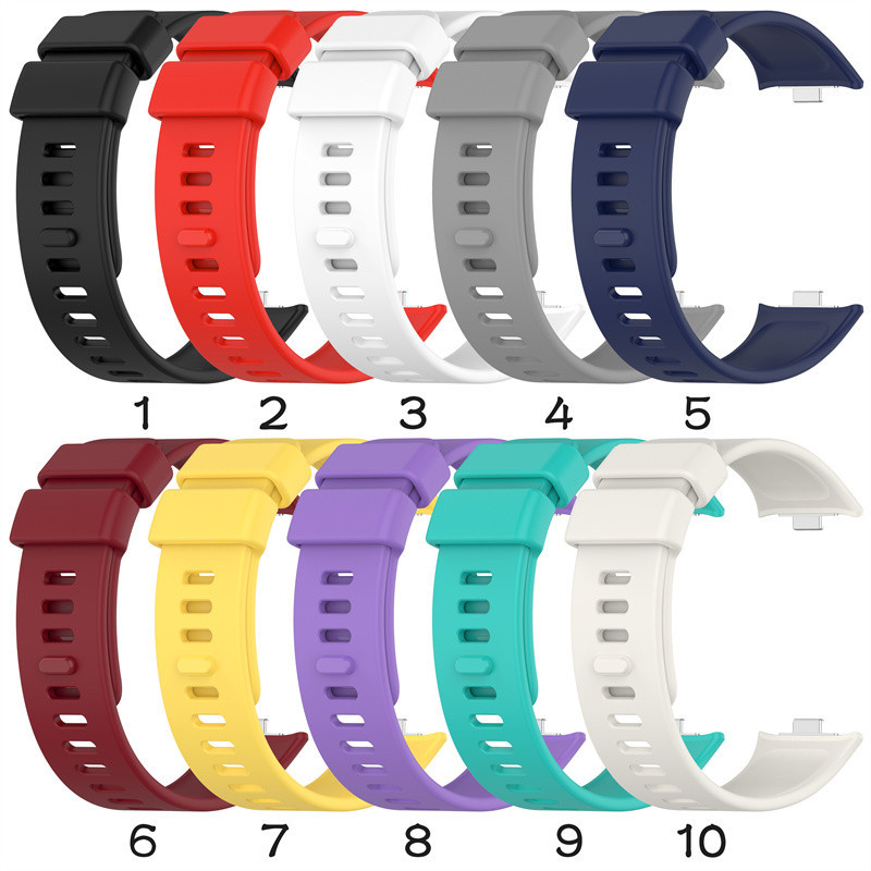 Xiaomi Smart Band 8 9 Pro, Redmi Watch 4, dây đeo cổ tay silicone mềm nhiều màu, phụ kiện vòng đeo