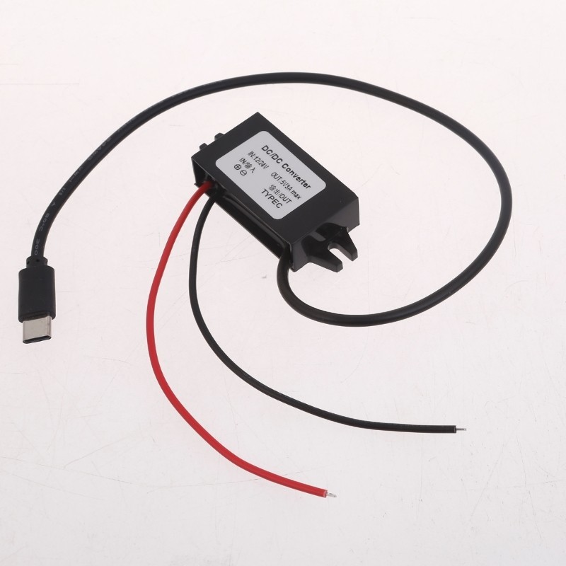 Tầm Nhìn 12V Sang 5V 3A DCDC DCDC Bước Xuống Bộ Chuyển Đổi Type-C USB Buckk Nguồn Điện Điều Chỉnh Điện Áp Xe Bộ Chuyển Đổi Nguồn Điện
