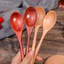 Muỗng Gỗ Phong Cách Nhật Bản ​- Đồ ăn Muỗng súp tay cầm dài ​- Để ăn Trộn Khuấy Nấu Nướng ​- Bộ đồ ăn hữu ích cho nhà bếp gia đình