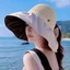 Mũ xô EBINLANDS, Mũ che nắng chống tia cực tím di động, Mũ che nắng thoáng khí vành rộng ngoài trời mùa hè