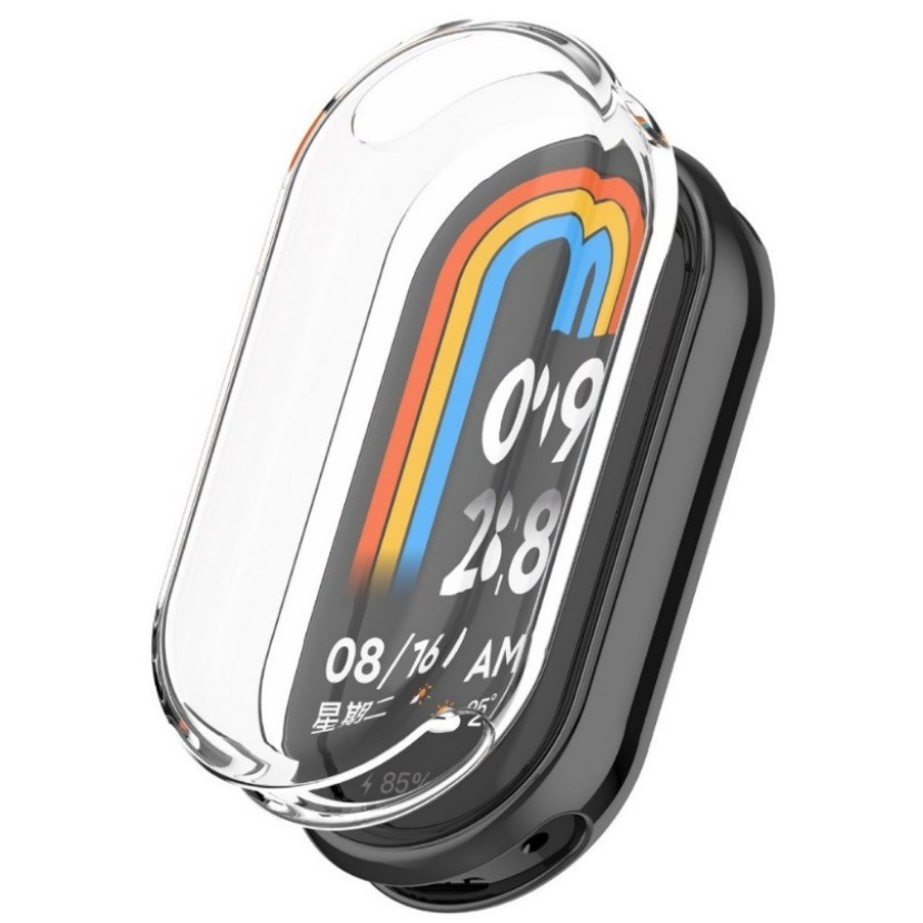 Vỏ bảo vệ mềm TPU trong suốt trong suốt cho Xiaomi Mi Band 10 9 8 Ốp lưng bảo vệ toàn màn hình Vỏ ốp lưng