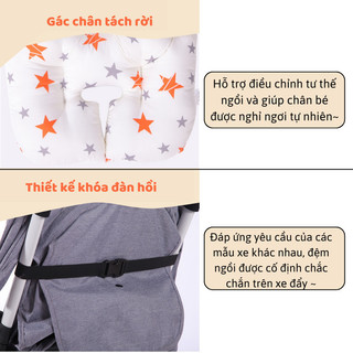 Đệm Lót MYD.23 Ngồi Xe Đẩy Cho Bé Chất Liệu Bông Mềm Mịn Thoáng Khí Thiết Kế Dễ Thương