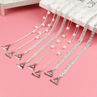 Dây đeo áo ngực Metalwrk kim loại chống trượt, điều chỉnh được, trang trí kim cương giả