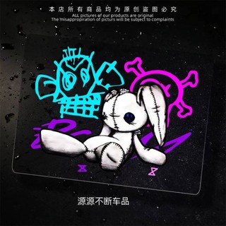 Miếng Dán Trang Trí Xe /Phản Quang Xe Dán jinx jinx Nhỏ Nổ Xịt Graffiti Thỏ Búp Bê Ge Bạn Nằm Sáng Tạo Rỗng Dán