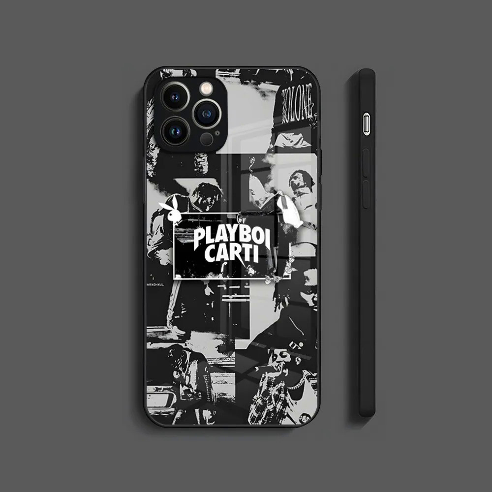 BK-1 Playboi Carti Die Lit Vỏ Điện Thoại Kính Cường Lực Cho iPhone 17,15 Pro Max 13 12 Mini 11 14 Plus X XR XS 8 7 Plus SE Cover 0821