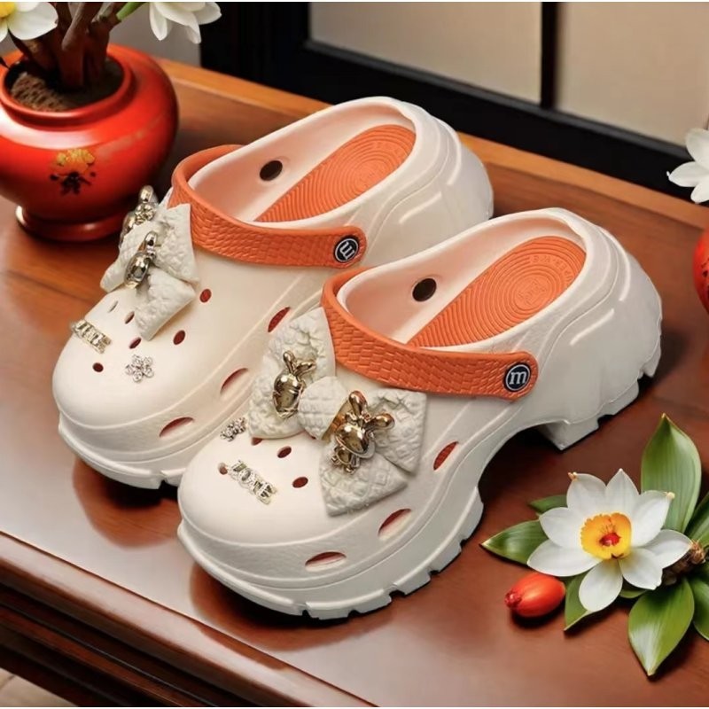 Giày Bướm Rách Cao Gót Thích Hợp Cho Gia Đình / Ngoài Mặc Đế Mềm Thoải ...