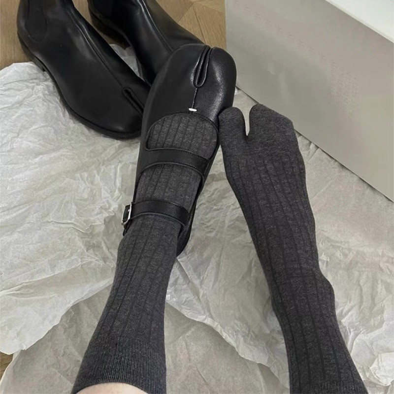 [Nổi bật] Tất xếp ngón chân - Tất bê ống giữa - Vớ thể thao - Tất co giãn Unisex - Tất đeo chân mọi mùa - Thoáng khí, Thân thiện với da, Mềm mại