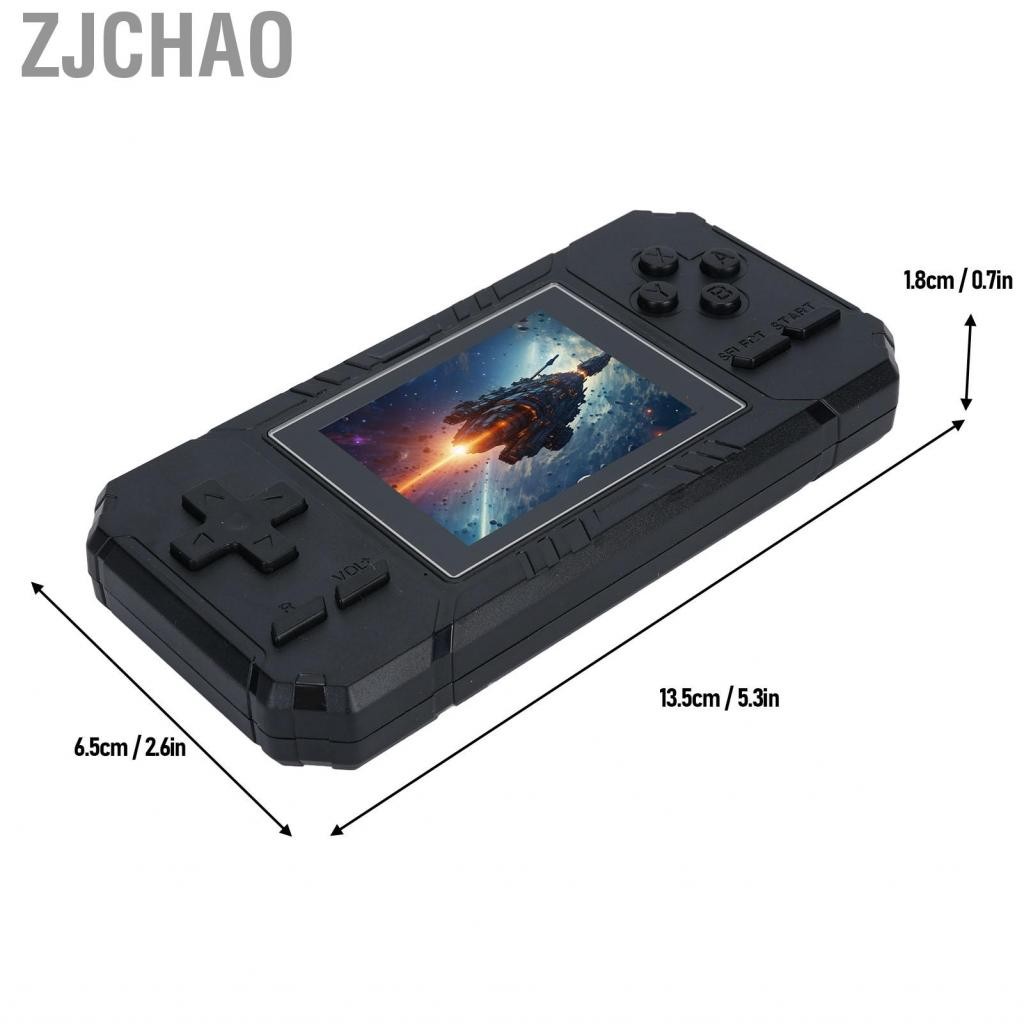 Zjchao Bảng điều khiển trò chơi retro 3 inch được xây dựng trong 520 trò chơi Màn hình màu Hỗ trợ chơi game cầm tay kết nối tv cầu thủ đôi S8