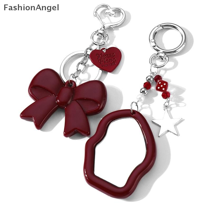 FashionAngel Tinh Tế Tính Khí Trái Tim Đỏ Nơ Quyến Rũ Móc Khóa Đa Năng Điện Thoại Mặt Dây Chuyền Thời Trang Ba Lô Trang Trí Phụ Kiện Quà Tặng VN