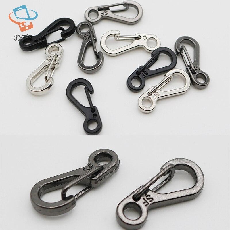 [DTA] 10 Cái / lốc Móc Khóa Carabiner Tiện Ích Cắm Trại Thiết Bị Sinh Tồn Móc Chụp Leo Núi SF Lò Xo Ba Lô Bánh Răng VN