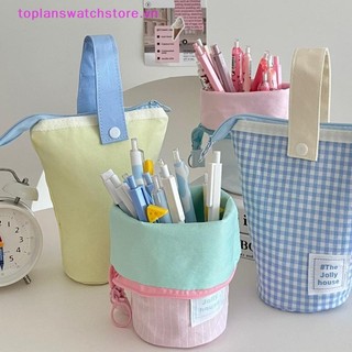 Toplanswatchstore Dung Tích Lớn Canvas Đứng Bút Chì Hộp Đựng Văn Phòng Phẩm Túi Đa Năng Sinh Viên Văn Phòng Phẩm Đồ Dùng Học Tập Quà Tặng VN
