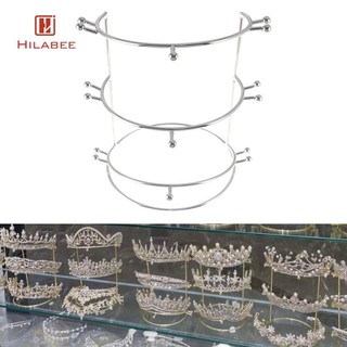 Giá đỡ vương miện tóc 3 lớp Kệ sắp xếp cho phòng tắm cô dâu trưng bày Vanity