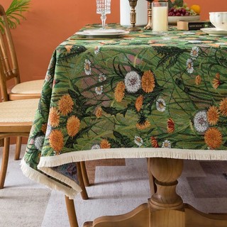 98% Tỷ Lệ Khen ngợi Monet Vườn Khăn Trải Bàn Tranh Dầu Tivi Tủ Khăn Trải Bàn Jacquard Mỹ Hộ Gia Đình Hình Chữ Nhật Khăn Trải Bàn 25.2.21