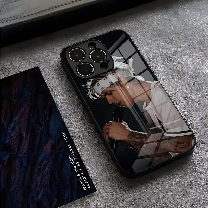 BK-1 Justin Bieber Singer Ốp Lưng Điện Thoại IPhone 13 Pro Max 14 16 Plus 12 Mini 11 15,75 X XR XS 8 7 Plus SE Kính Cường Lực