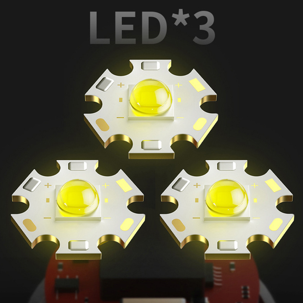 5 chế độ Đèn pin làm việc nam châm nhẹ di động - 3 đèn LED Đèn pin Mini siêu sáng - Đèn khẩn cấp SOS có thể sạc lại Type-C - Thiết bị câu cá cắm trại ngoài trời