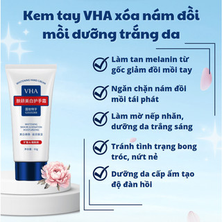 Kem Xoá Đồi Mồi Tay VHA, Kem Dưỡng Da Tay VHA Dưỡng Trắng Mềm Mịn, Giảm Nám Đồi Mồi, Ngừa Nứt Nẻ Khô Ráp 60g