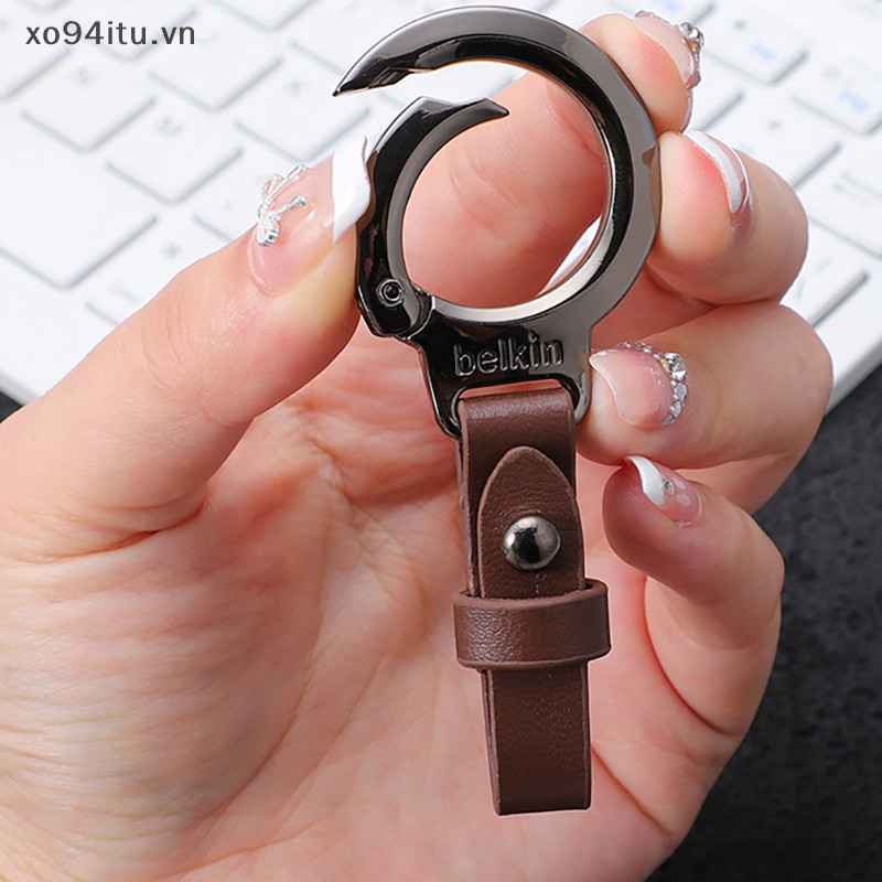XOITU Cá Tính Chống Mất Chìa Khóa Mặt Dây Chuyền Da Móc Khóa Ô Tô Móc Khóa Di Động Carabiner Thắt Lưng Khóa Móc Khóa Cho Nam VN