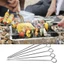 FUHUIOT 20 Chiếc Kim Ngỗng Rang, Xiên Kabob Có Thể Tái Sử Dụng Thép Không Gỉ Thịt Nướng Xiên, Xiên BBQ Vòng 20 / 25 / 30cm Bền Ngoài Trời