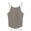 YRBWD Suspender Tank Top, Mở Lưng Ngắn Quấn Ngực Đáy Top, Slim Dacron Cổ Tròn Sling Vest Nữ