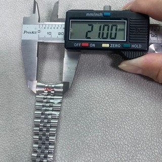 Dành Cho Rolex 904L Datejust 21 Mm Dây Đeo Đồng Hồ Vòng Tay Năm Thánh Thép 316L Thay Thế Cổ Tay Khóa 41mm