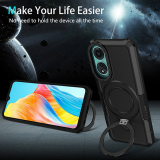 Dành Cho OPPO A38 / A18 4G / A53 2020 Ốp điện thoại Có Giá Đỡ Vòng PC Cứng Mặt Sau Mềm TPU Edge Quân Sự Cấp Chống Rơi Vỏ Mỏng Chống Sốc