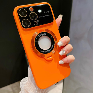 Sang Trọng Gấp Đứng Đứng Ốp lưng Từ Tính Cho iPhone 15 14 13 12 11 Pro Max 14 15 Plus Ốp Lưng Full Camera Bảo Vệ Siêu Mỏng Cứng PC Logo Lỗ Mặt Sau