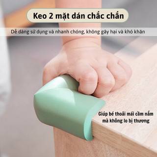 Bộ 4 Miếng Xốp Bọc Góc Bàn Bunnies Đa Năng, Lớp Keo Dán Bền, Phù Hợp Nhiều Loại Bàn Ghế