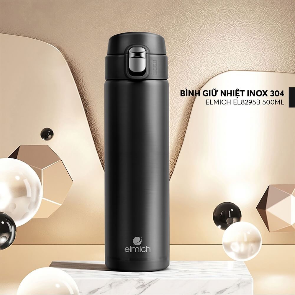 Bình Giữ Nhiệt 500ml Elmich EL-8295 | Bình Nước Giữ Nhiệt INOX 304, Elmich Chính Hãng