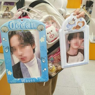 Vỏ bảo vệ hình ảnh BAMBOOB, Giá đỡ Photocard khổng lồ của thần tượng Hàn Quốc, Vỏ thẻ nhiều màu sắc A4 PVC