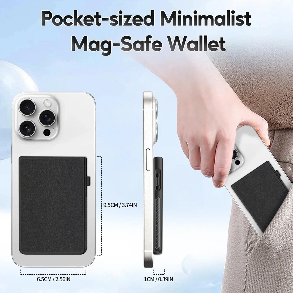 Hộp đựng thẻ điện thoại di động MagSafe Ví mỏng Tự động bật lên Giá đỡ thẻ điện thoại từ tính Tương thích cho Iphone Samsung