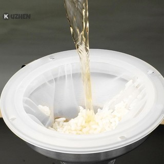 Kuzhen 100 / 120 / 200 / 300 / 400 / 450 Lưới Lọc Nylon Phễu Inox Cho Sữa Trái Cây Y Học Truyền Thống Trung Quốc Dầu Rượu Trắng HOT