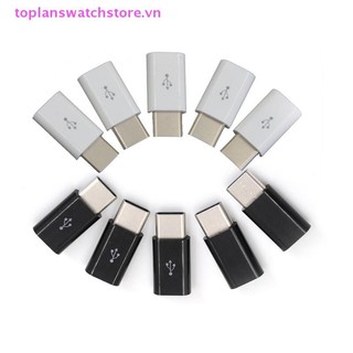 Toplanswatchstore 5 Đầu nối USB Type-C Nam sang Micro USB 3.1 Bộ chuyển đổi USB-C Công cụ chuyển đổi VN