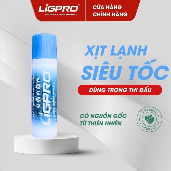 Combo Xịt lạnh siêu tốc Xịt nóng khởi động Xịt lạnh giảm đau chống giãn cơ LIGPRO thethaochinhhang