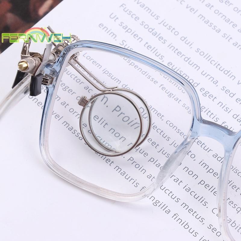 [Fernweh] Kính lúp ống kính đôi 5X Kính lúp bằng thép không gỉ di động Đường kính kẹp 25mm Kính lúp một mắt [MỚI]