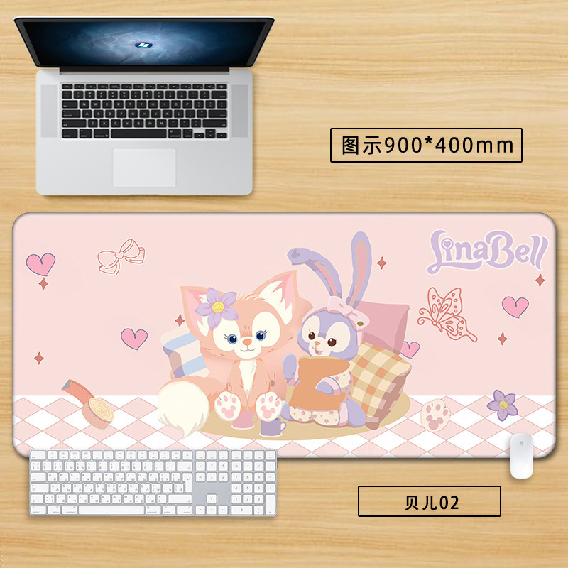 LinaBell Kawaii Mouse Pad Lớn 60x30cm Hoạt Hình Dễ Thương Stellalou Anime Bàn Phím Máy Tính Để Bàn Miếng Lót