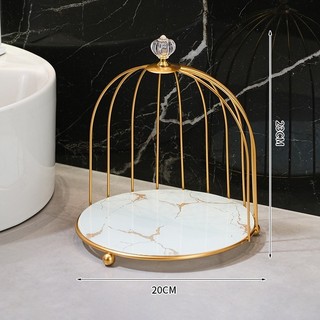 Kệ lồng chim đựng mỹ phẩm Bunnies trang trí nhà cửa đựng đồ nước hoa kệ bánh trái mỹ phẩm sang trọng 1-2 Tầng