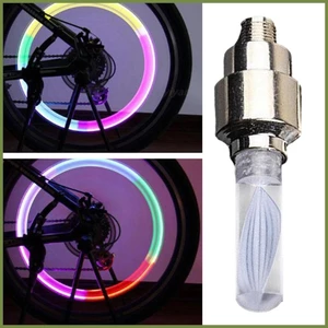 Van Xe Đạp Thân Đèn Van Có Đèn LED Lốp Thân Nắp Van Có Đèn LED Bánh Xe Ánh Sáng Van Khí kouvn