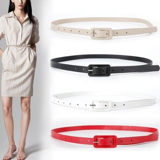 Thắt lưng da PU WEETW, Thắt lưng mỏng phù hợp với mọi phong cách Hàn Quốc thanh lịch Trang trí quần trang trí màu kẹo Dây thắt lưng