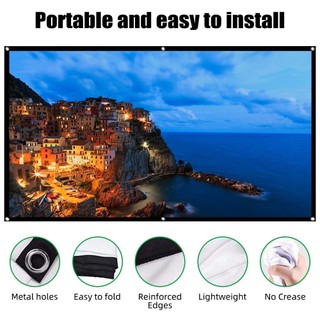 Màn hình máy chiếu HD có thể gập di động GOOJODOQ thích hợp cho rạp hát tại nhà, chiếu phim, trong nhà và ngoài trời