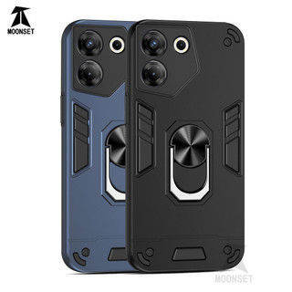 Dành Cho Tecno Camon 20 Pro 4G / 5G Ốp điện thoại Có Chân Đế Vòng Metel Giá Đỡ Từ Tính Lưng Cứng Mềm TPU Edge Chống Sốc Chống Rơi Mỏng Bao