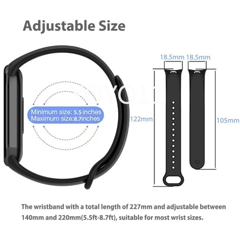 Không có đồng hồ Dây đeo đồng hồ cho Xiaomi Mi Band 10 9 8 7 vòng đeo tay silicon thay thế thể thao mi band 8 7 6 3 4 5 dây đeo