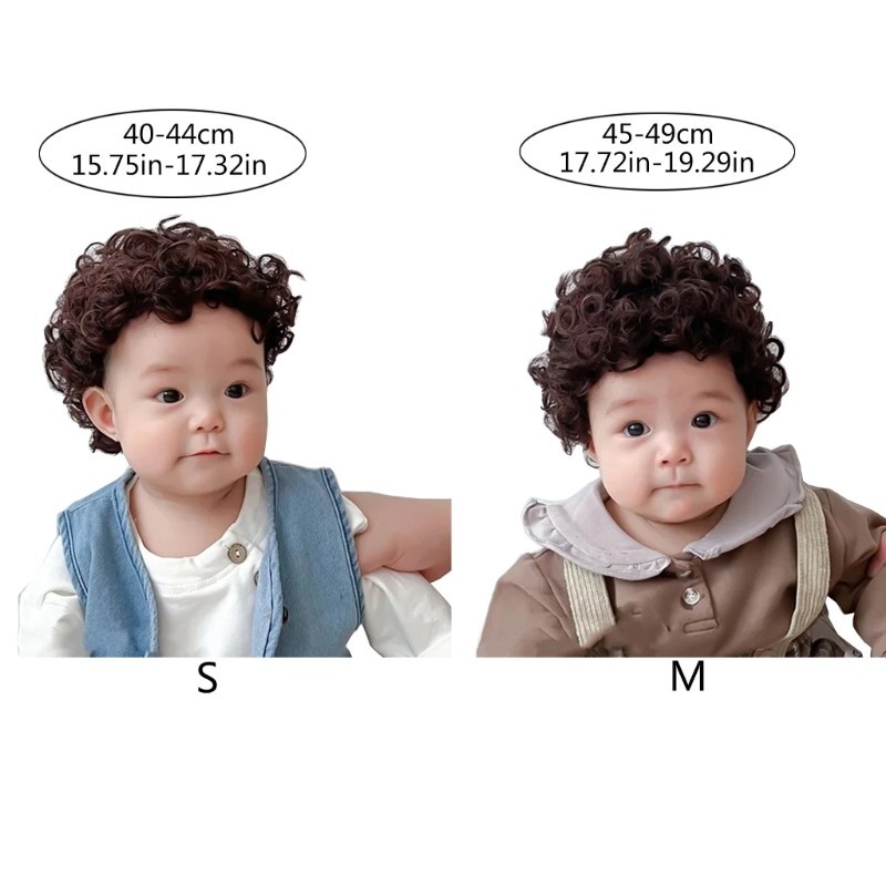 Innlike1 Phụ Kiện Tóc Thời Trang Cho 1-3 Tuổi Trẻ Em Đáng Yêu Cho Bé Cosplay Mũ Tóc Giả Mũ Tóc Giả Dễ Thương Chụp Ảnh