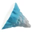 PWSSEND 2 Đồ chơi cảnh quan núi tuyết Bắc Cực, Làm đẹp Xanh-Trắng Bắc Cực Iceberg Đồ trang trí cảnh quan bể cá, Sức hấp dẫn trực quan Thiết thực PVC bền