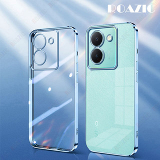 Dành Cho VIVO Y36 5G / VIVO Y36 4G Ốp Điện Thoại Sang Trọng Mạ Cạnh Trong Suốt Vỏ Silicon Mềm Chống Sốc Trong Suốt