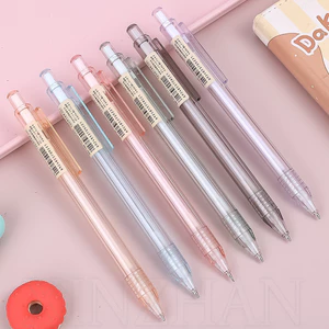 Bút chì tự động - Bút màu kẹo trong suốt 0,5mm - Bút viết loại nhấn - Bút soạn thảo có thể nạp lại - Văn phòng phẩm dành cho sinh viên văn phòng - Để viết, vẽ, phác thảo