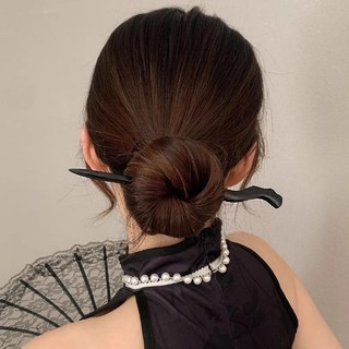 Trâm Cài Tóc Mới Phong Cách Trung Hoa Mun Cổ Điển Nữ Mùa Hè Nâng Cao Cảm Giác Kẹp Tóc Tóc Hiện Vật Khóa Mũ