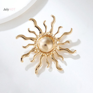 Julyhot Thời Trang Cá Tính Hoa Mặt Trời Thổ Cẩm Pin Cho Nữ Quần Áo Trang Sức Dự Tiệc Phụ Kiện Massivedeals