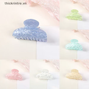 THI Vintage Kẹp Tóc Cho Bé Gái Móng Vuốt Kẹp Họa Tiết Mới Barrette Cua Kẹp Tóc Nữ Acrylic Phụ Kiện Tóc VN