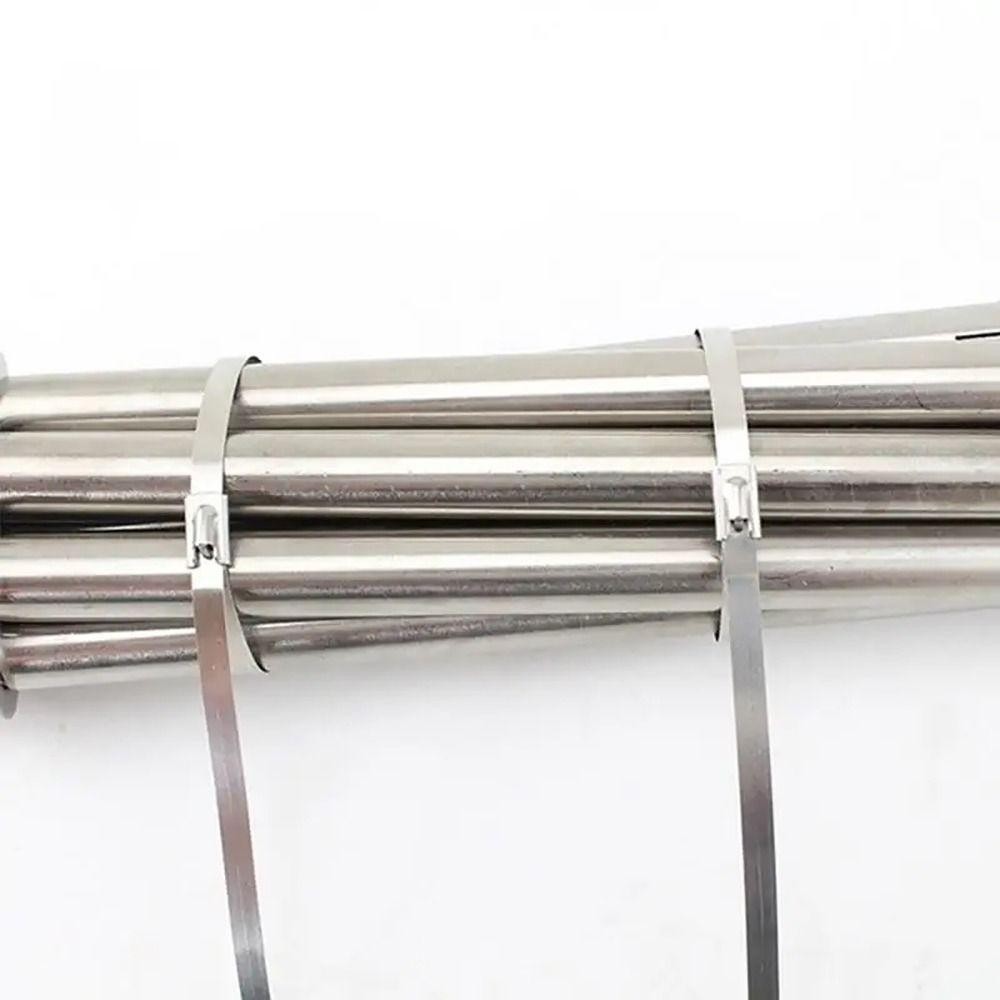 UMITY 20 Chiếc Dây Buộc Cáp Inox 304, Dây Buộc Khóa Kéo Cáp Hạng Nặng 4.6mm, Dây Buộc Khóa Kim Loại Đa Năng Bọc Ống Xả